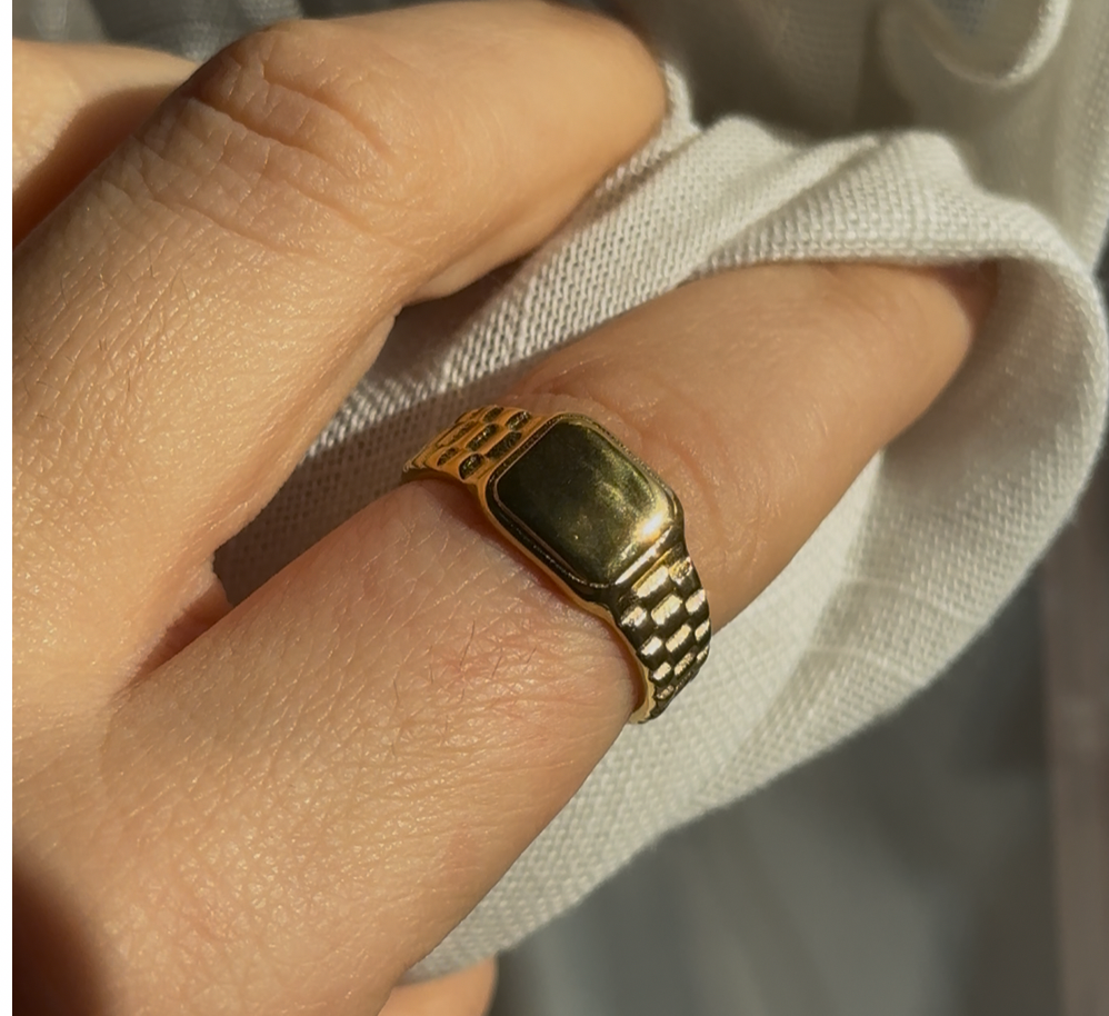 Anello kora quadrato